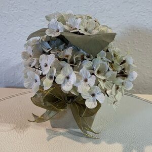 Elegant Floral Arrangement with White and Green Accents